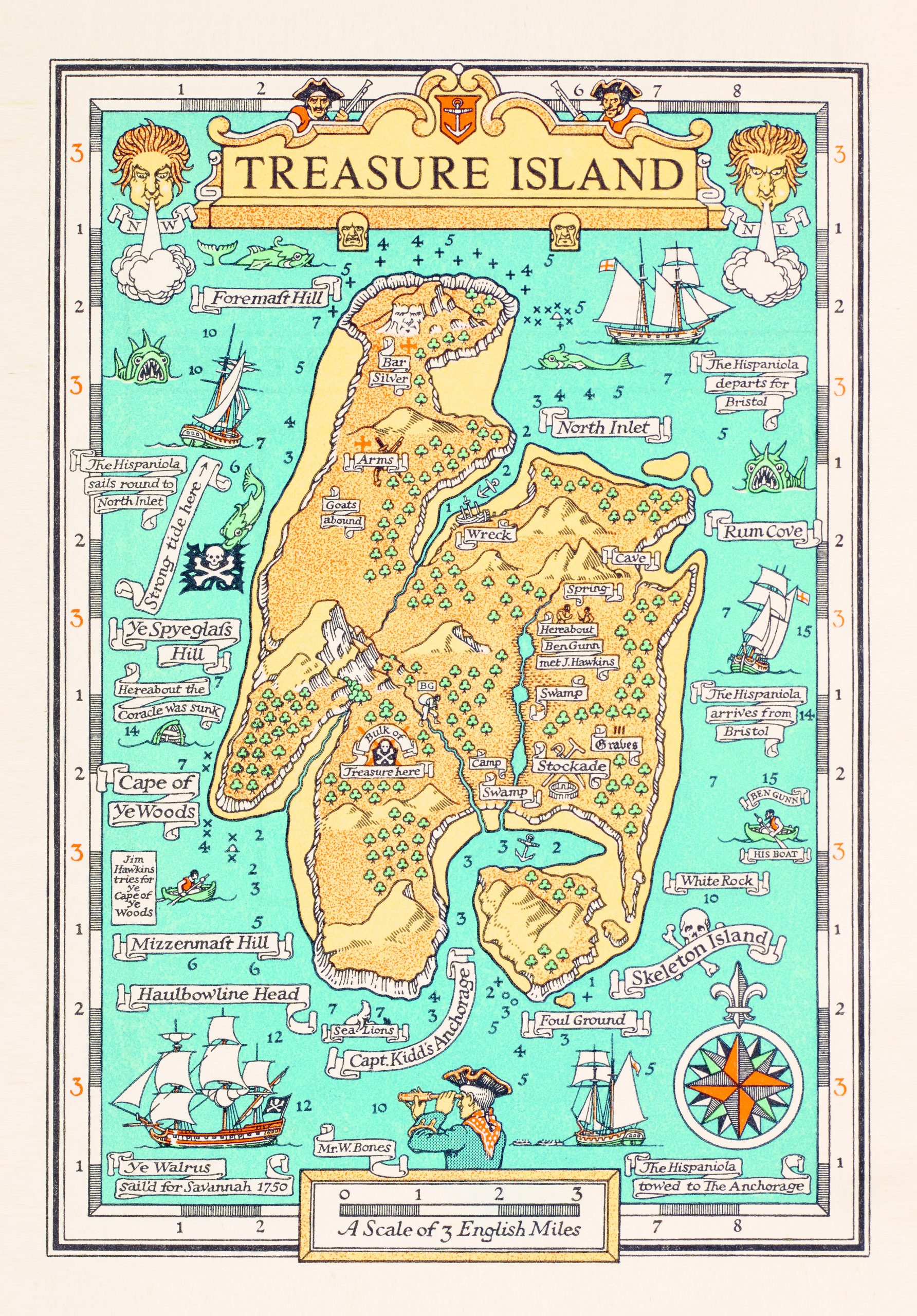 A ‘Treasure Island’ map from 1934